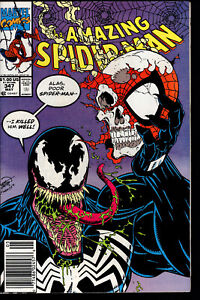 Amazing Spider-Man #347 1991 Classic Venom Rare Mark Jewelers Insert! FN/VF