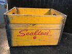 Vintage 1960 Sealtest Milk Wood Milk Crate Box National Dairy Products Corp