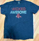 Boston Red Sox Wicked Awesome 47 Brand T Shirt Mens Size L Navy Blue