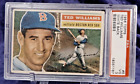 1956 Topps TED WILLIAMS White Back  #5  PSA 3 HOF - A Must Have for Collectors!