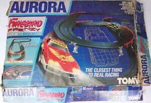 Tomy Aurora Firebird Frenzy AFX Turbo Car Racing Set  Lighted Trans AM UNTESTED.