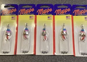 5 New Mepps Spinners # 0, 1/12 oz Fishing Lures Lot.  Great For Panfish