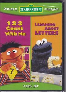 Sesame Street: 123 Count With Me/Learning About Letters (DVD, 2010) SEALED NEW