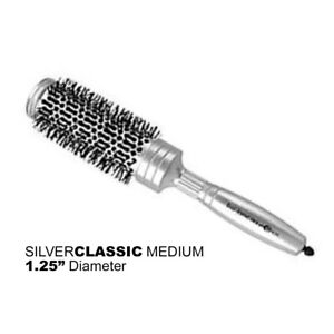 Bio Ionic SILVER CLASSIC - Magnesium Styler Bristle Nanolonic Hair Brushes Med