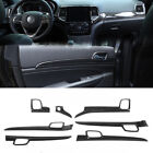 Carbon Fiber Dash Panel Door Handle Trim Accessories For Jeep Grand Cherokee 11+ (For: Jeep Grand Cherokee)