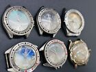 Lot Of 6 Vostok Amphibia Russian Military Diver Mechanical 592183 Parts/RepairF6