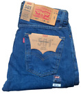 Levi's® 501 Original Regular Fit Mens Jeans Dark Blue Waist 48 & 32 Length Leg