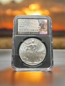 New Listing2021 Eagle S$1 Heraldic Eagle T-1  NGC MS69 Early Releases