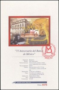 Mexico 2000 Sc 2201 Bank of Mexico Souvenir Page