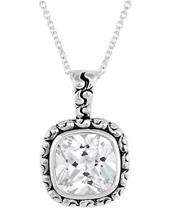 Montana Silversmiths Women's Silver Western Delight Crystal Necklace Silver