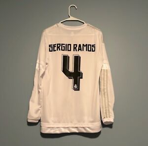 Sergio Ramos Real Madrid 15/16 Long Sleeve Home Jersey