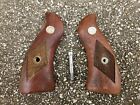 Factory Ruger Checkered Diamond Wood Grips w Screw for Security Six Pistol