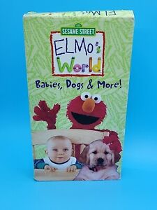 Sesame Street Elmo’s World Babies, Dogs, And More VHS Video Tape 2000