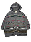 Levi's Ethnic Knitted Woolmark Blend Hooded Cardigan Cape