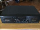 Sony TC-WR590 Dual Deck Cassette Recorder New Blets Great Working Condition