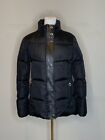 Coach Womens Down Puffer Quilted Jacket Heavy Full Zip Black Sz S