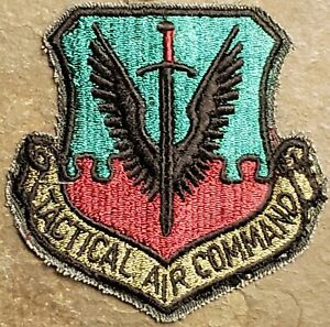 USAF Air Force Tactical Air Command TAC Insignia Badge Patch Subdued Obsolete