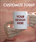Custom Personalized Text Or Customizable Image Coffee Ceramic Mug Printed Gift