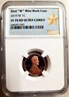 2019-W Lincoln Shield Cent NGC PF70 RD Ultra Cameo  