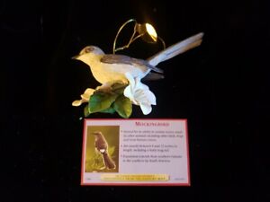 Danbury Mint Songbird Christmas Ornaments Mockingbird