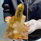 New Listing1.41LB Natural Beautiful yellow Quartz Crystal Cluster Mineral Specimen