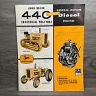 Vtg Sales Brochure John Deere 440 Industrial Crawler Tractor GM Diesel Engines