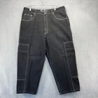 Vintage Karl Kani Jeans Men's 38x34 Black Denim Baggy Hip Hop Fits 38x27 Y2K