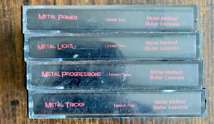 METAL METHOD 4 cassette lot heavy metal guitar licks