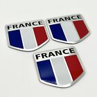 3X France Flag Car Emblem Badge Decal French FR Sticker 2