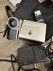 Vintage Camera Sharp VL-E630 Viewcam Silver 4.0 LCD Not Tested Charger Battery