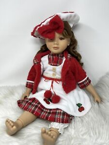 My Twinn Outfit Only Handmade Christmas Plaid Dress Pants Jacket & Hat For 23”