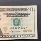 $20 Twenty Dollar Star Note ⭐️ JC 03344833 ⭐️ 2009