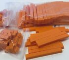 Orange Base 10 Blocks 100 Tens Rods 200 Ones Units - Math Manipulatives Plastic
