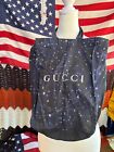 gucci reusable cotton canvas tote bag constellation navy Limited Edition