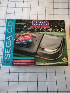Sega CD Sports System Console NFL Box Variant w/ Genesis & 2 Controllers Tested