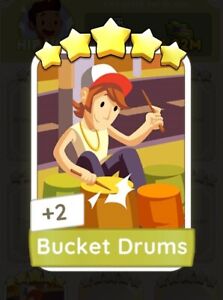 Bucket Drums - SET 20  |  Monopoly GO! 5⭐️ Sticker ⚡️ FAST DELIVERY⚡️