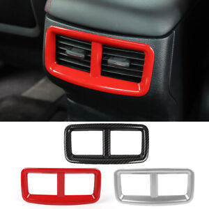RED Rear Air Condition Vent Outlet Cover Trim For Dodge Challenger 2015-2019 NEW