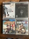 PS3 (M) Video Games Bundle Lot of 4 Skyrim, Dead Space 3, Bioshock Inf, Farcry3