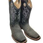Besserro Cowboy Western Boots Mens Size 11.5 EE Black Leather Square Toe Pull On