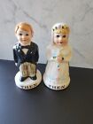 Bride and Groom Then and Now Salt and Pepper Shakers