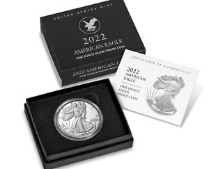 American Eagle 2022 W One Ounce Silver Proof Coin 22EA