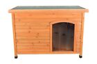 TRIXIE Natura Classic Insulated Weatherproof Dog House with Plastic Door Flap...