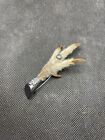 Antique celtic Scottish grouse foot sterling silver brooch