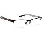 Ray-Ban Eyeglasses RB 8412 2503 Black/Exposed Carbon Fiber Half Rim 52[]17 145