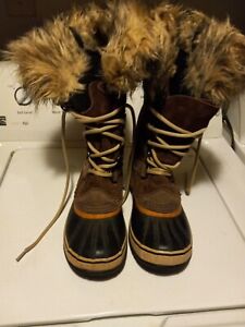 Womens Sorel 6.5 Winter Rubber Leather Boot