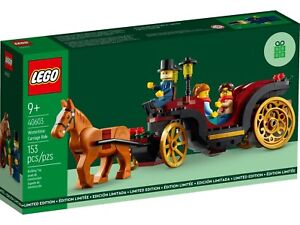 NEW LEGO WINTER CARRIAGE RIDE SET 40603 christmas holiday village gwp w/minifigs