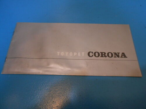 Corona / Toyopet Catalog Pamphlet Showa Retro With Stains F14