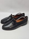 Allen Edmonds Bergamo Mens Sz 11D Black Leather Loafer Dress Shoes Made In Italy