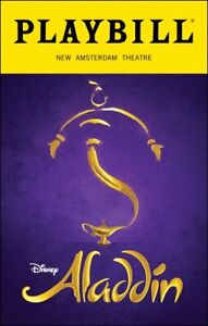 Disney's Aladdin Playbill March 2024 Broadway NYC