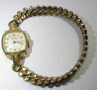 Antique 14k Yellow Gold Lady's Wrist Watch Grana 17 Jewels Swiss w/10k GF band